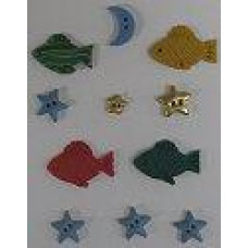 LFT188BP Button Pack Комплект ґудзиків - Cabin Sweet Cabin Stoney Creek