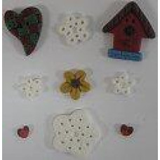 LFT189BP Stoney Creek Комплект ґудзиків Button Pack- Spring Into Winter Welcome