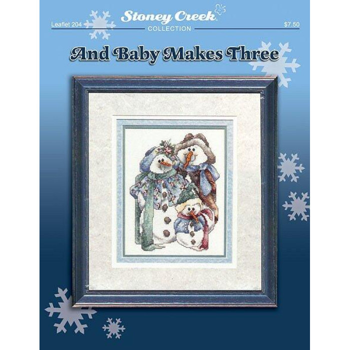 LFT204 Stoney Creek Схема для вишивки рахунковим хрестиком - And Baby Makes Three, папір