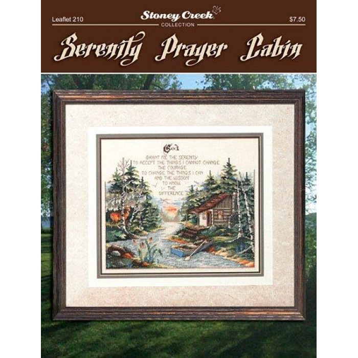 LFT210 Stoney Creek Схема для вишивки рахунковим хрестиком - Serenity Prayer Cabin, папір