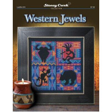 LFT243 Stoney Creek Схема для вишивки рахунковим хрестиком - Western Jewels, папір
