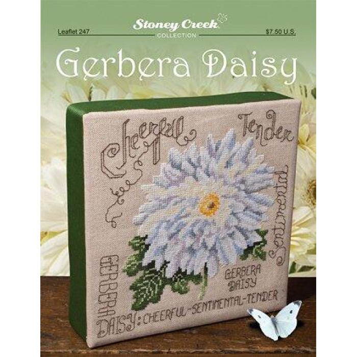 LFT247 Stoney Creek Схема для вишивки рахунковим хрестиком - Gerbera Daisy, папір