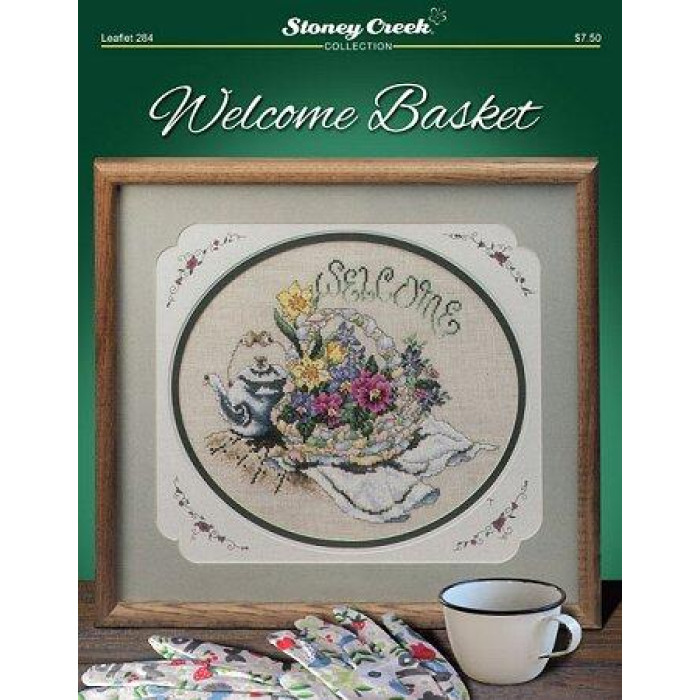 LFT284 Stoney Creek Схема для вишивки рахунковим хрестиком - Welcome Basket, папір