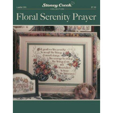 LFT293 Stoney Creek Паперова схема для вишивки рахунковим хрестиком - Floral Serenity Prayer