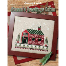 LFT315 Stoney Creek Схема для вишивки рахунковим хрестиком - Season's Greeting Cabin, папір