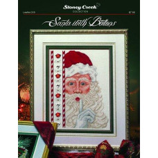LFT319 Stoney Creek Схема для вишивки рахунковим хрестиком - Santa with Buttons, папір