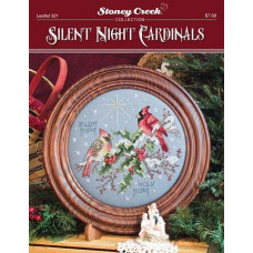 LFT321 Stoney Creek Схема для вишивки рахунковим хрестиком - Silent Night Cardinals, папір