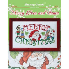 LFT346 Stoney Creek Схема для вишивки рахунковим хрестиком - Merry Elves and Santa, папір