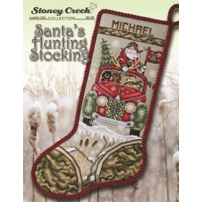 LFT366 Stoney Creek Схема для вишивки рахунковим хрестиком - Santa's Hunting Stocking, папір
