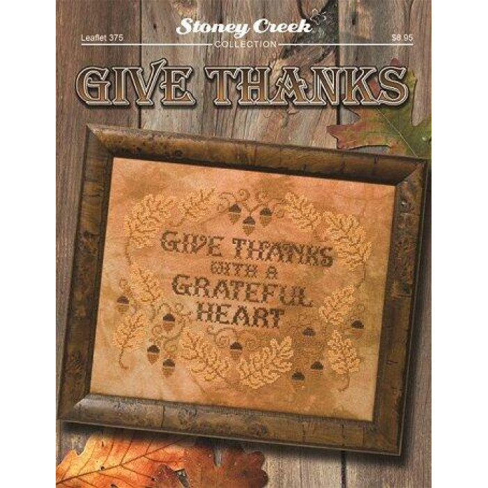 LFT375 Stoney Creek Схема для вишивки рахунковим хрестиком - Give Thanks, папір