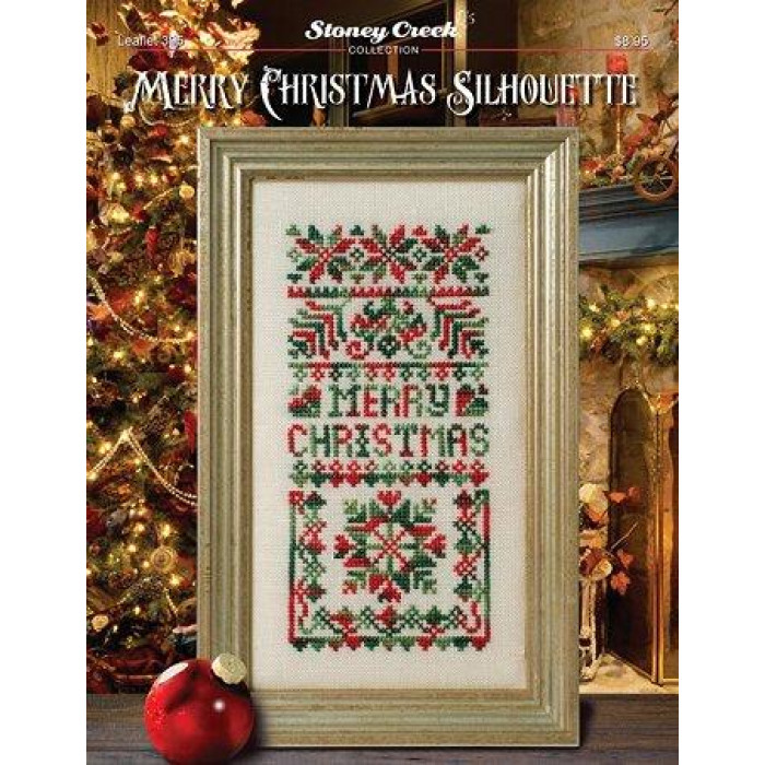 LFT395 Stoney Creek Схема для вишивки рахунковим хрестиком - Merry Christmas Silhouette, папір