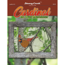 LFT410 Stoney Creek Схема для вишивки рахунковим хрестиком - Cardinal in the Summer, папір