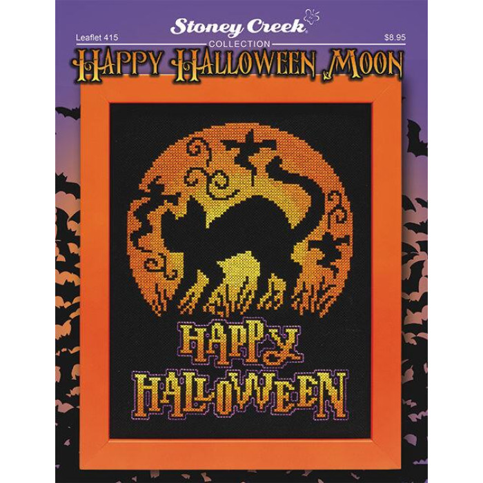 LFT415 Stoney Creek Схема для вишивки рахунковим хрестиком - Happy Halloween Moon, папір