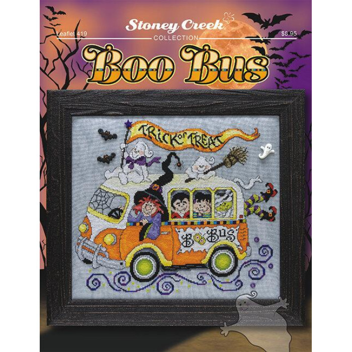 LFT419 Stoney Creek Схема для вишивки рахунковим хрестиком - Boo Bus, папір