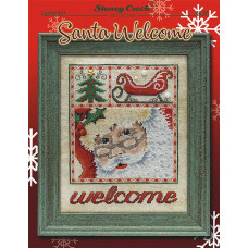 LFT421 Stoney Creek Схема для вишивки рахунковим хрестиком - Santa Welcome, папір