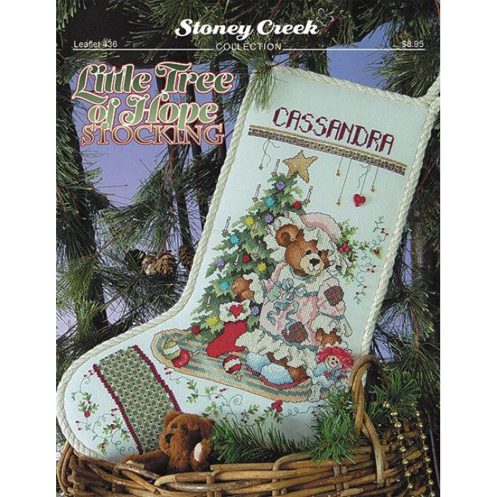 LFT436 Stoney Creek Схема для вишивки рахунковим хрестиком - Little Tree Of Hope Stocking, папір