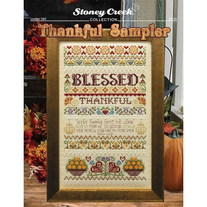LFT560 Stoney Creek Схема для вишивки рахунковим хрестиком - Thankful Sampler, папір