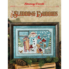 LFT562 Stoney Creek Схема для вишивки рахунковим хрестиком - Sledding Buddies, папір