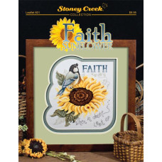 LFT601 Stoney Creek Паперова схема для вишивки рахунковим хрестиком - Faith Sunflower