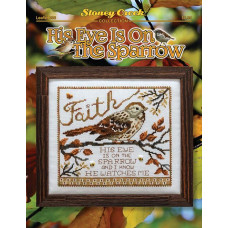LFT636 Stoney Creek Паперова схема для вишивки рахунковим хрестиком - His Eye Is On The Sparrow
