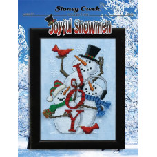 LFT671 Stoney Creek Паперова схема для вишивки рахунковим хрестиком - Joyful Snowmen