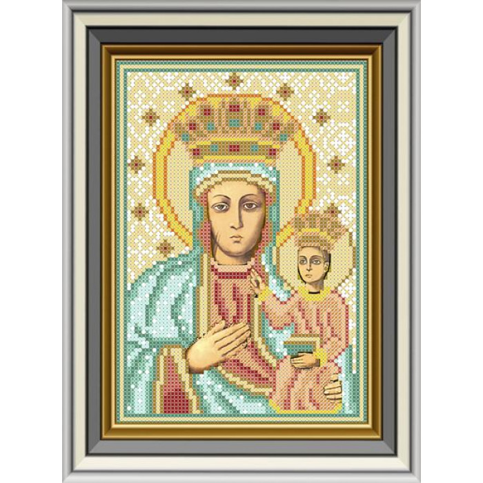 ЛК-029 Гошівська чудотворна ікона Божої Матері. Княгиня Ольга. Схема на тканині для вишивання бісером