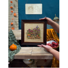 ЛВ-153 Леля Набір для вишивки рахунковим хрестиком - Осінній садочок 35x35 см, Linda 27 ct
