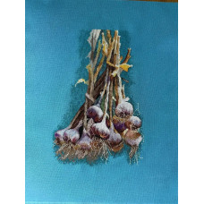 ЛВ-159 Леля Набір для вишивки рахунковим хрестиком - Часнички 20x30 см, Zweigart Murano 32ct