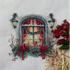 ЛВ-166 Леля Набір для вишивки рахунковим хрестиком - Світло Різдва, 30x25 см, Brittney 28 ct