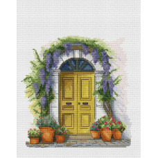 ЛВ-173 Леля Набір для вишивки рахунковим хрестиком - Там де квітне весна, 19x19 см, Linda 27 ct