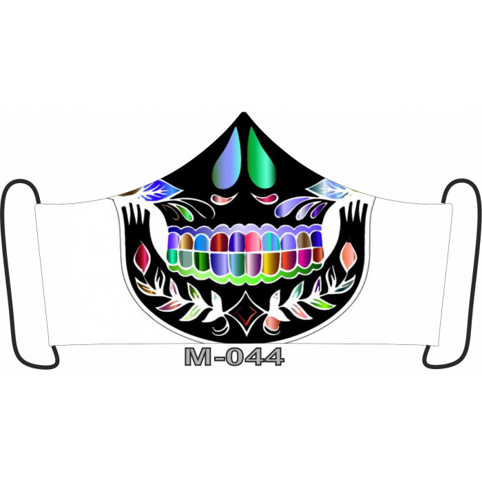 М-044L Баф-маска (розмір L). Rainbow beads