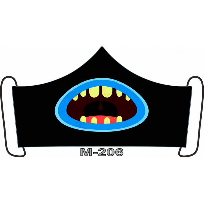 М-206S Баф-маска (розмір S). Rainbow beads