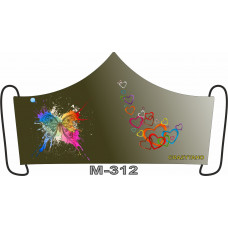 М-312M Баф-маска (розмір M). Rainbow beads