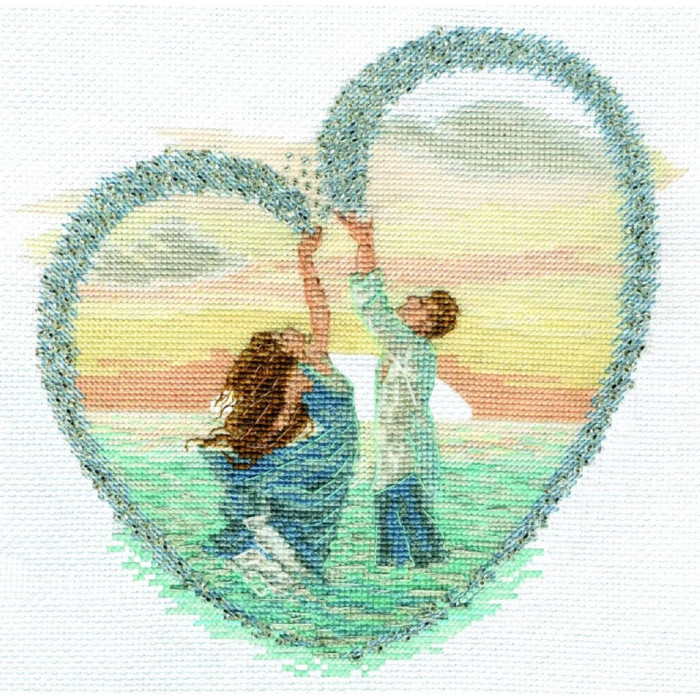 М-562 Чарівна Мить Набір для вишивки рахунковим хрестиком - Ти-мій горизонт 18x18 см, Aida 16 М-562 Чарівна Мить Набір для вишивки рахунковим хрестиком - Ти-мій горизонт 18x18 см, Aida 16