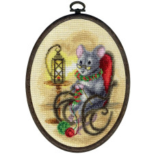 М-580 Чарівна Мить Набір для вишивки рахунковим хрестиком - Чарівний клубок 13x17,5 см, Aida 18 ct