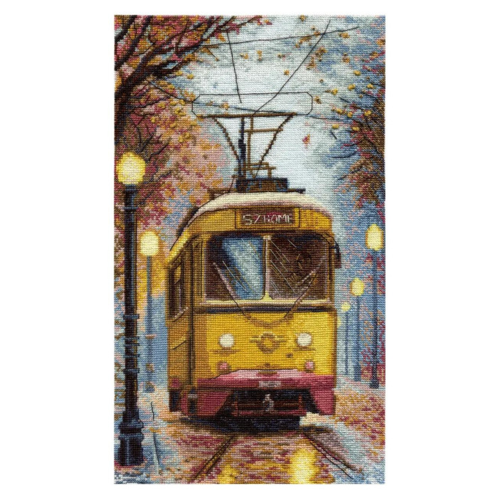 М-585 Чарівна Мить Набір для вишивки рахунковим хрестиком - Додому! 17,5x31,5 см, Aida 16