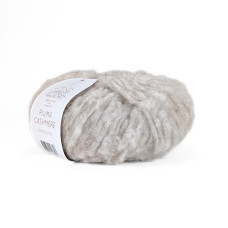 M1 Пряжа Laines du Nord Piuma Cashmere, 25г - 75м, світло-бежевий, 75% вовна, 16% кашемір, 9% нейлон