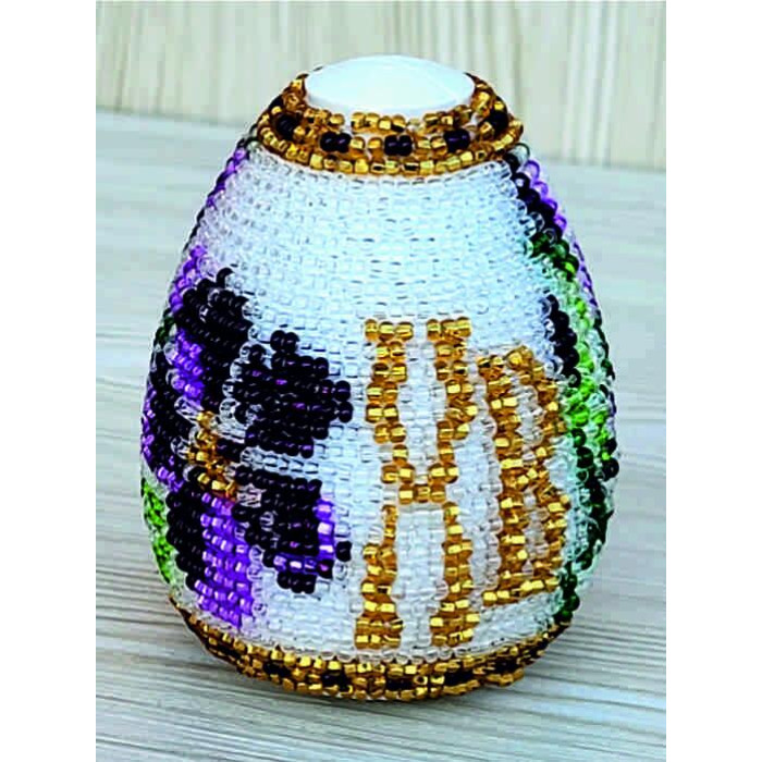 М105 Butterfly Набір для вишивки бісером на пластику - Іграшка Писанка 7х5,5х5,5 см