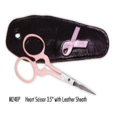M248P Tamsco Ножиці для вишивки зі шкіряним футляром - 9 см