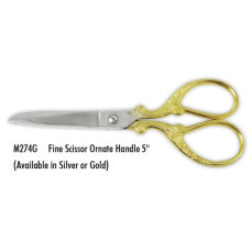 M274G Tamsco Ножиці для вишивки зі шкіряним футляром - 12 см