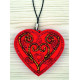 М310 Butterfly Набір для вишивки бісером на пластику - Іграшка Серце 5,5x5x1,5 см (колір червоний)
