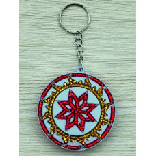 М321 Butterfly Набір для вишивки бісером на пластику - Брелок Символ Алатир 5х5х1,5 см