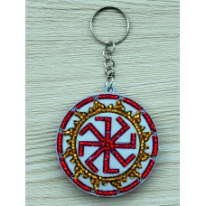 М322 Butterfly Набір для вишивки бісером на пластику - Брелок Символ Коловорот 5х5х1,5 см