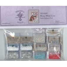 MD100E Набір матеріалів (Embellishment Pack) до схеми Winter White Santa Зимовий Білий Санта Mirabilia Designs