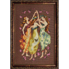 MD101 Mirabilia Designs Схема для вишивки рахунковим хрестиком - Коло друзів Circle Of Friends 23x38 см, папір