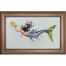 MD102 Mirabilia Designs Схема для вишивки рахунковим хрестиком - Середземноморська русалка Mediterranean Mermaid 37x19 см, папір