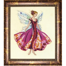 MD108 Mirabilia Designs Схема для вишивки рахунковим хрестиком - Січнева гранатова фея January's Garnet Fairy 34x27 см, папір