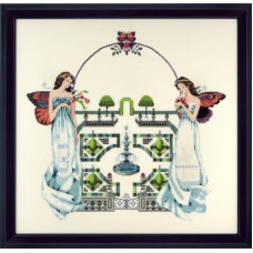 MD110 Mirabilia Designs Схема для вишивки рахунковим хрестиком - Весняний сад Spring Topiary Garden 43x44 см, папір