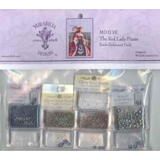 MD113E Набір матеріалів (Embellishment Pack) до схеми The Red Lady Pirate Червона Леді Пірат Mirabilia Designs