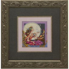 MD119 Mirabilia Designs Схема для вишивки рахунковим хрестиком - Чай срібного місяця Silver Moon Tea 20x20 см, папір